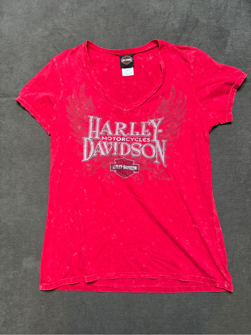 Harley-Davidson Red Logo Crewneck Tee